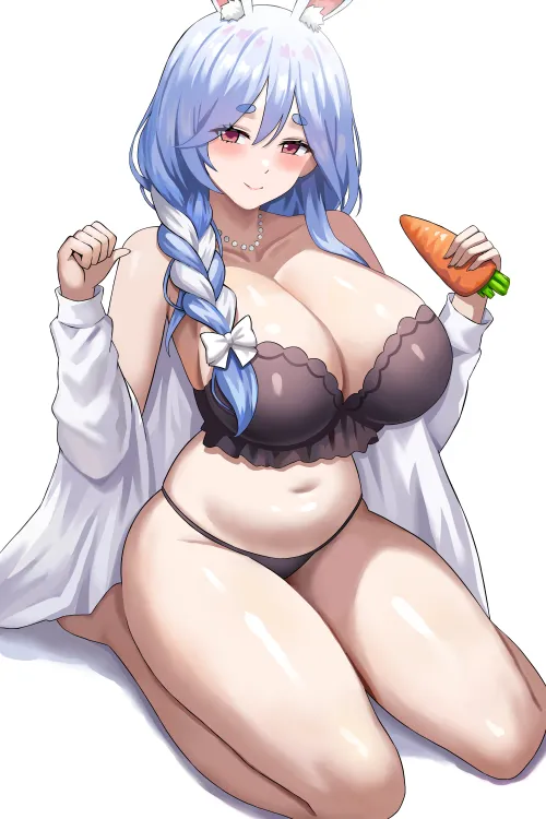 Thumbnail Pekomama with a Carrot: A Hololive Tribute | AnimeMILFS