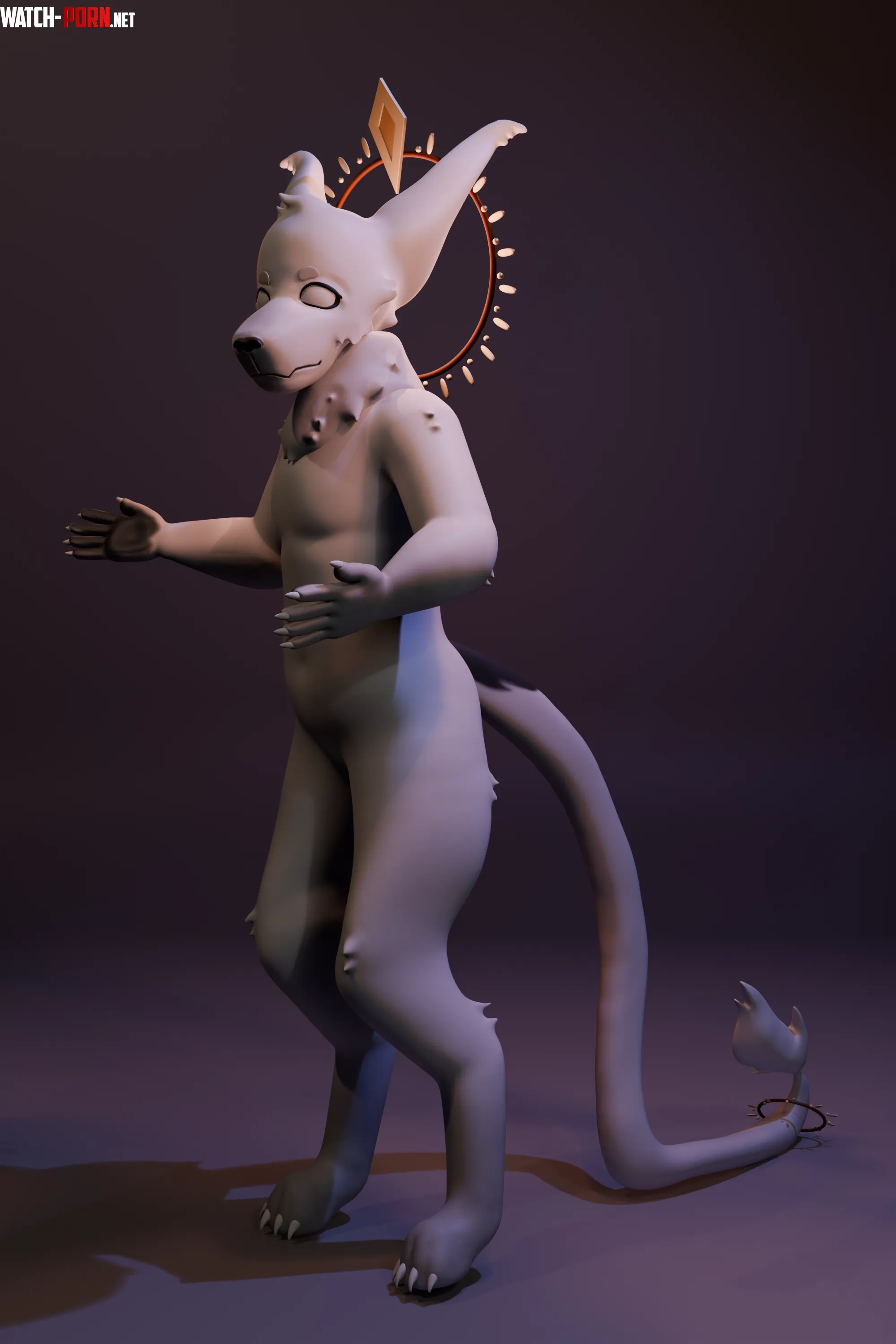 Misery 3D furry oc sculpt by Spac3Garbag3