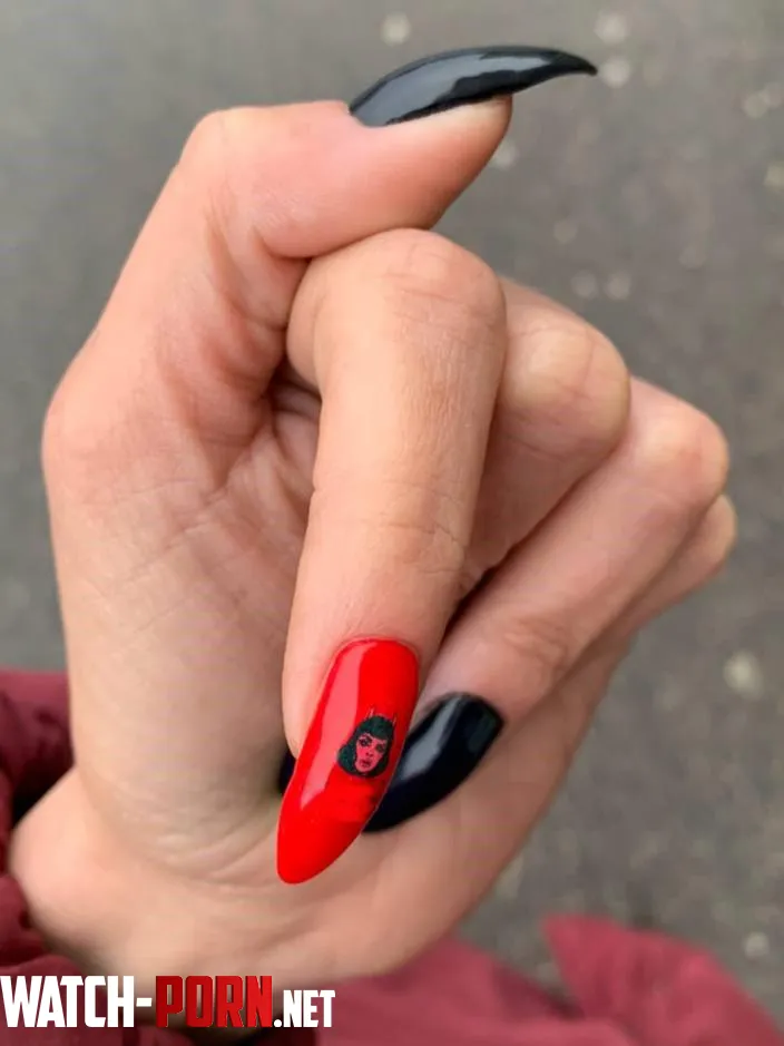 Nails are red long and all for you by beauty_helen