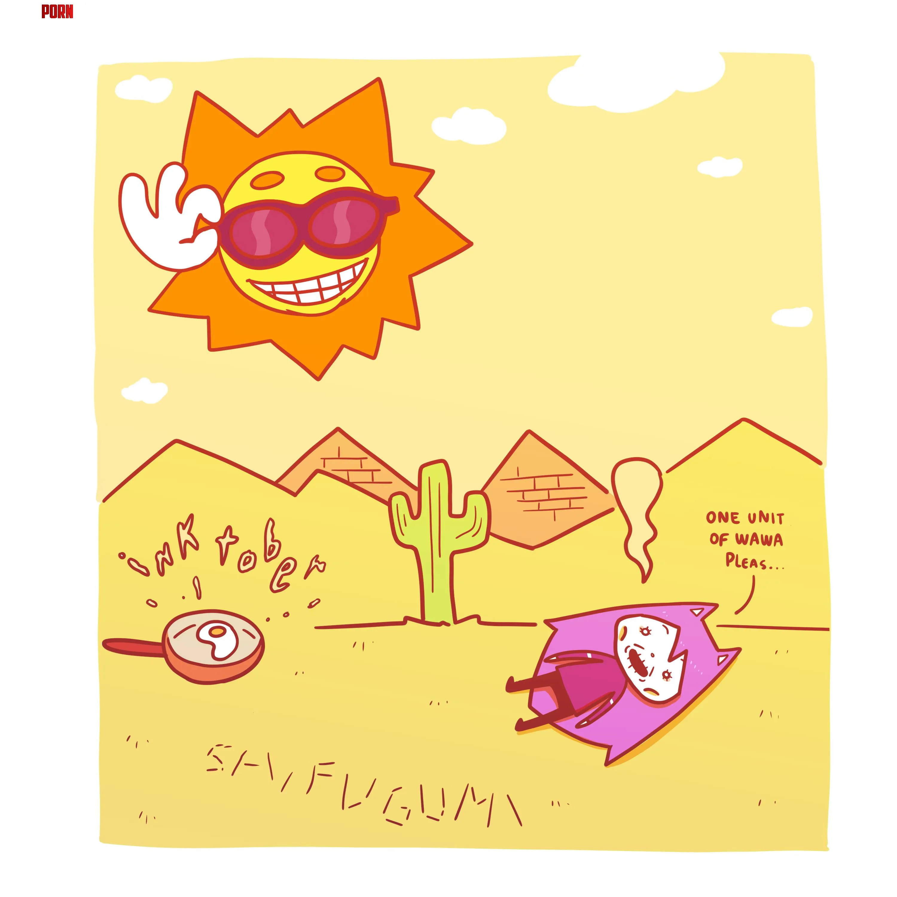 Inktober 09  Sun art by me shifugumi by shifugumi