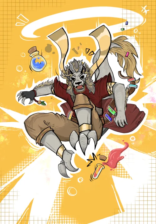 Thumbnail Furry Art Inspiration by SamzArtz | Useraphrpgart Influence