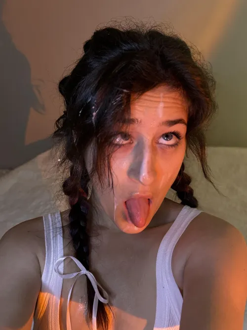 Thumbnail Ocratoyaland's Fascination with Cum on Her Face | RealAhegao