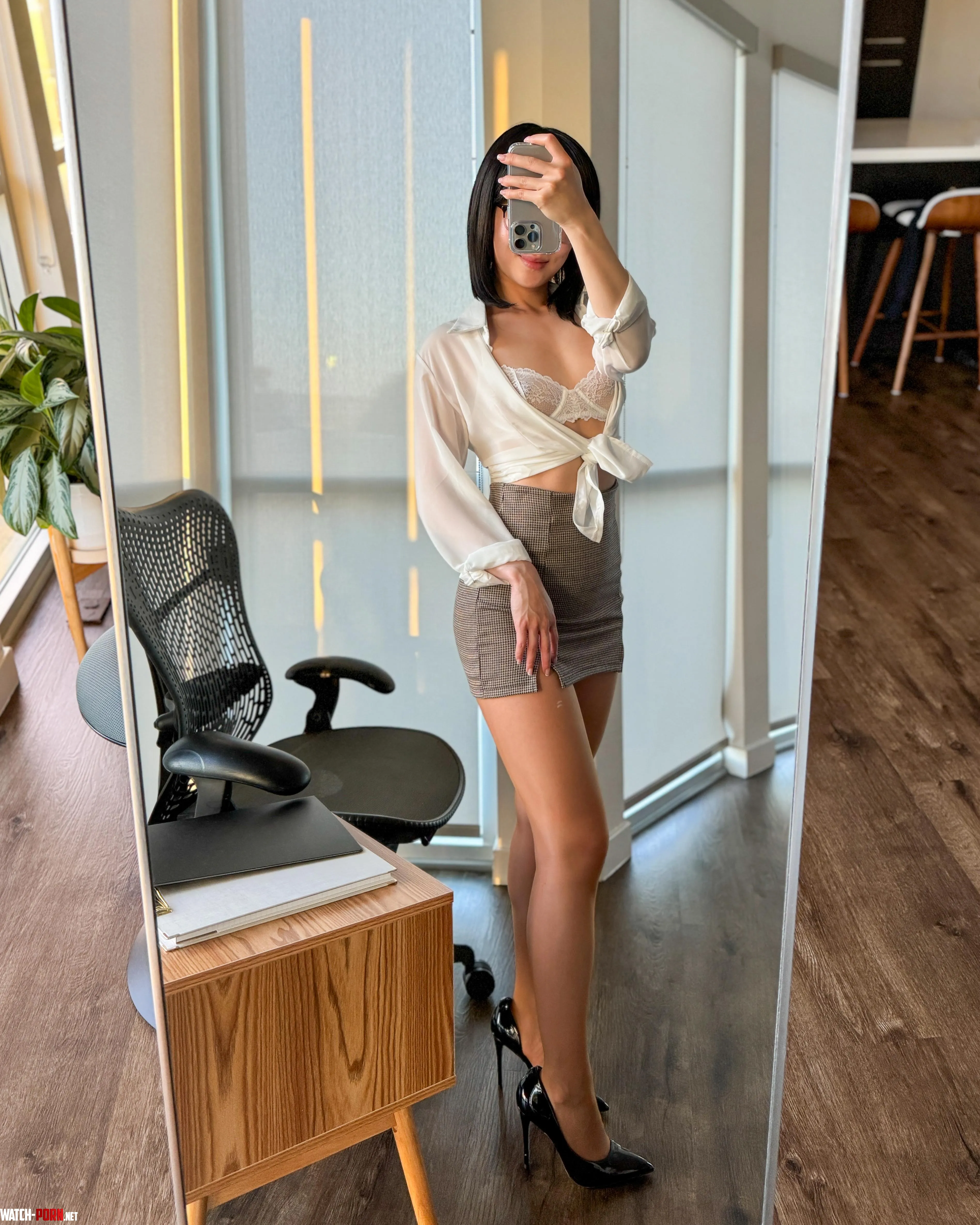 Staying late again boss Hope you dont mind if I join you by fun-sized-asian