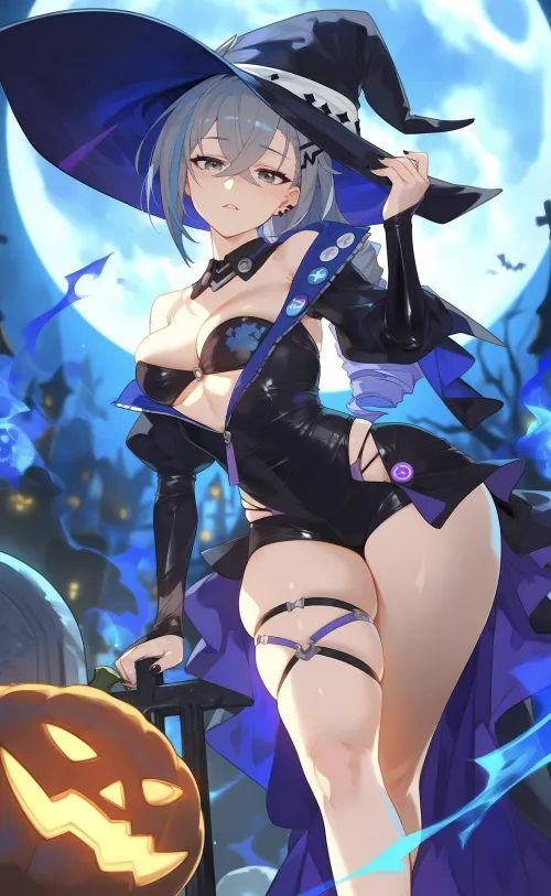 Thumbnail Halloween Silver Wolf Honkai Star Rail Revealed in Thighdeology