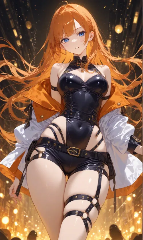 Thumbnail Orange amp Black: An Insightful Look at Anime Bodysuits by CheetahSperm18