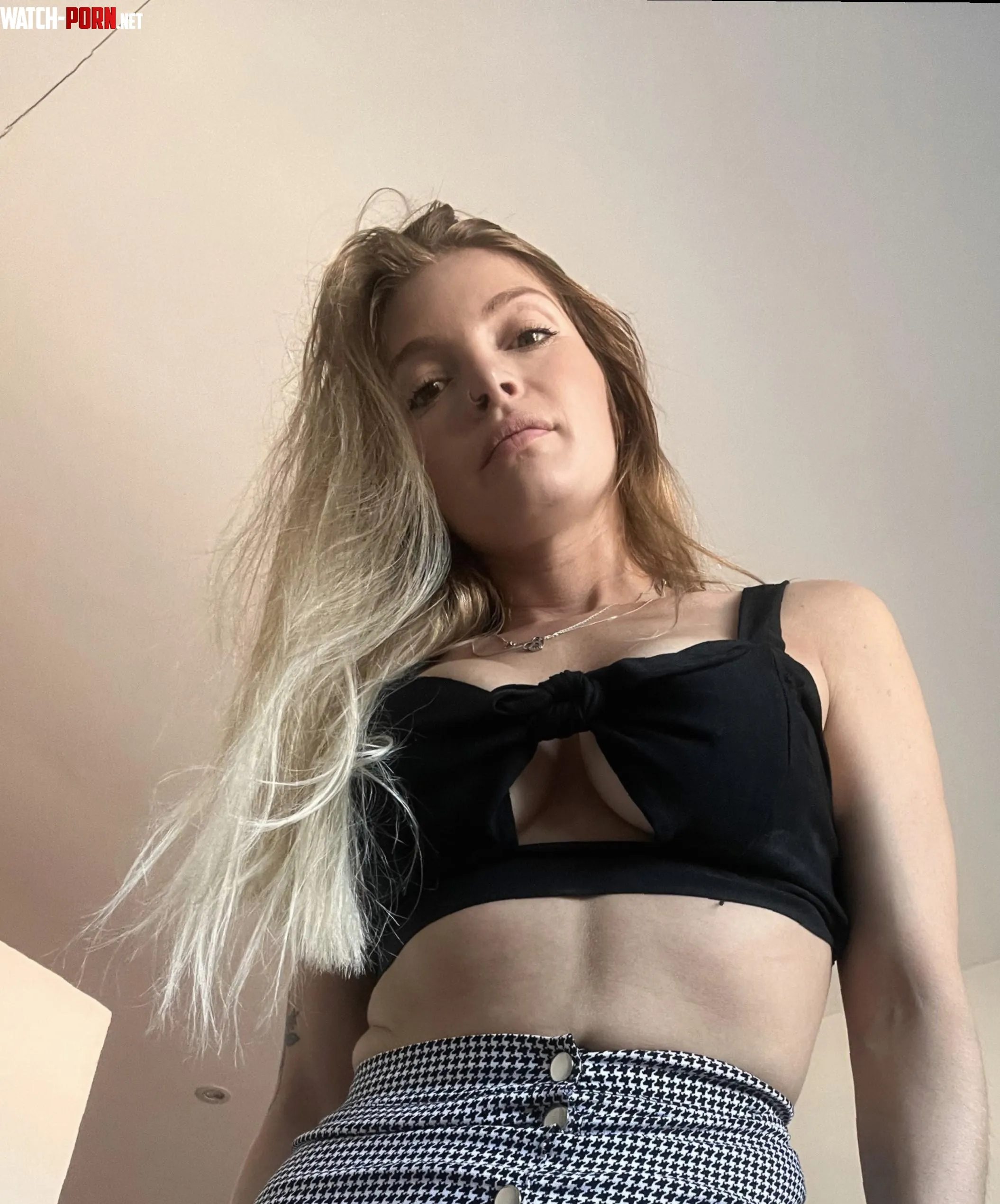chic in my black crop top  by Cuteevicky