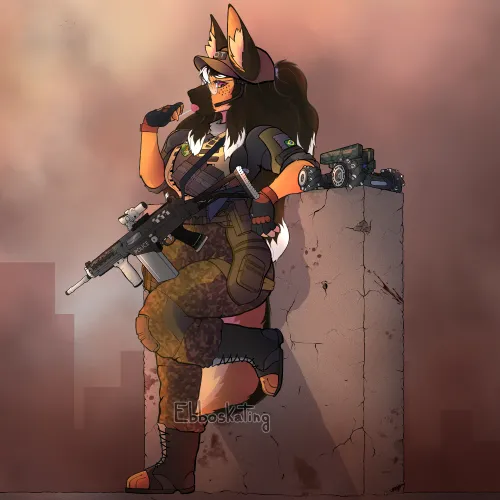 Thumbnail Sheppy Operator Commission Art | Furry Article by Laaaart
