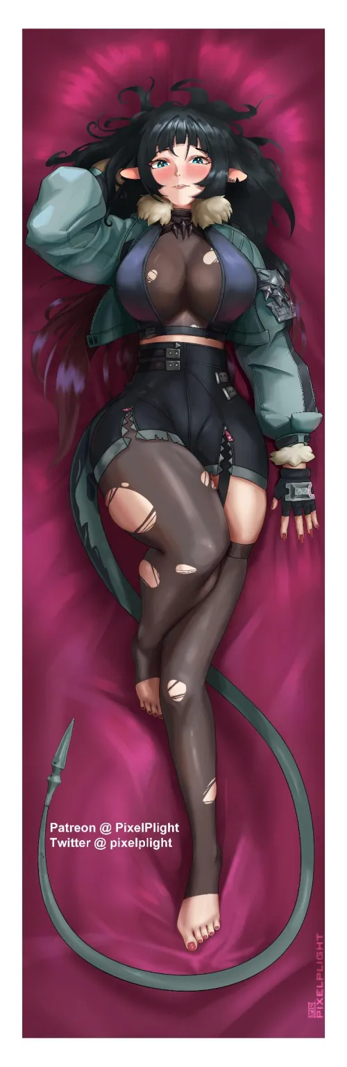 Thumbnail Jane Dakimakura from ZenlessZoneZero | By PixelPlight
