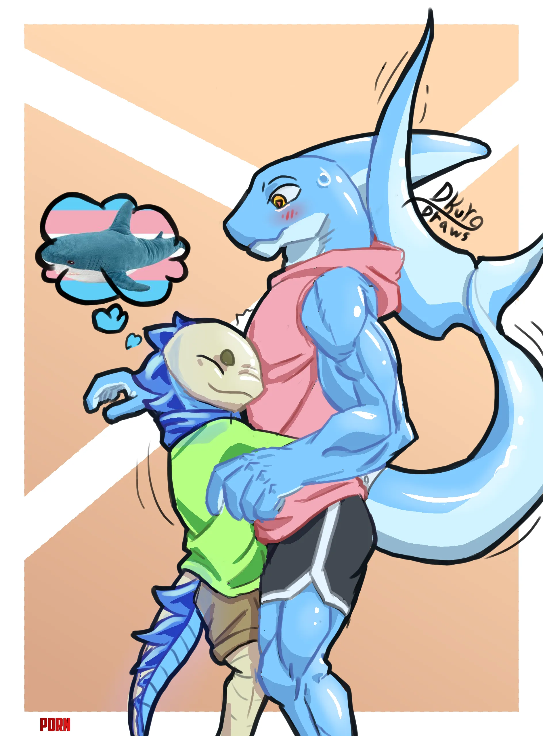 Blahaj by orphanobliteratorPog