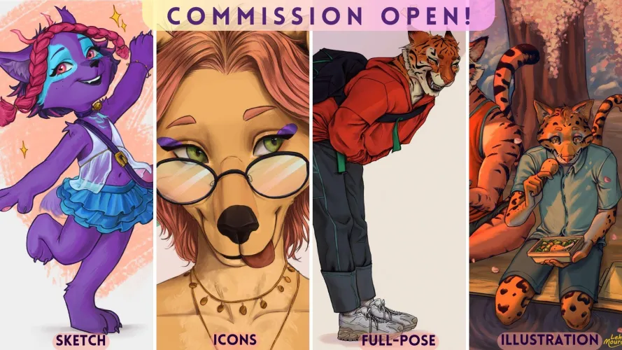 Thumbnail Open for Commission: Furry Art by Leh_moura
