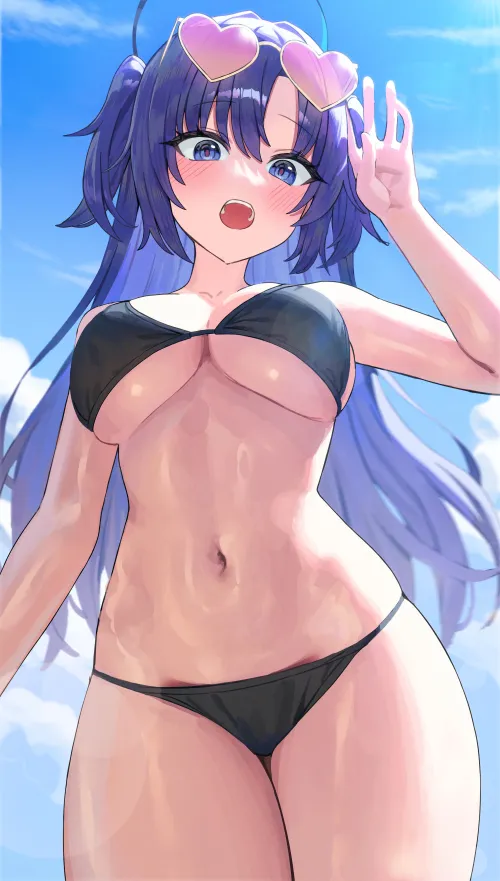 Thumbnail Yuuka from Blue Archive Makes a Splash in SwimsuitHentai