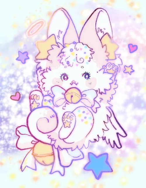 Thumbnail OC Milk Artwork by Harefang | Furry Art