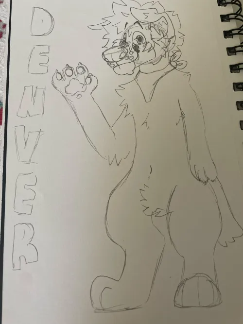 Thumbnail Work in Progress: Denverwip Furry Art by woahtherebuddyyyyy