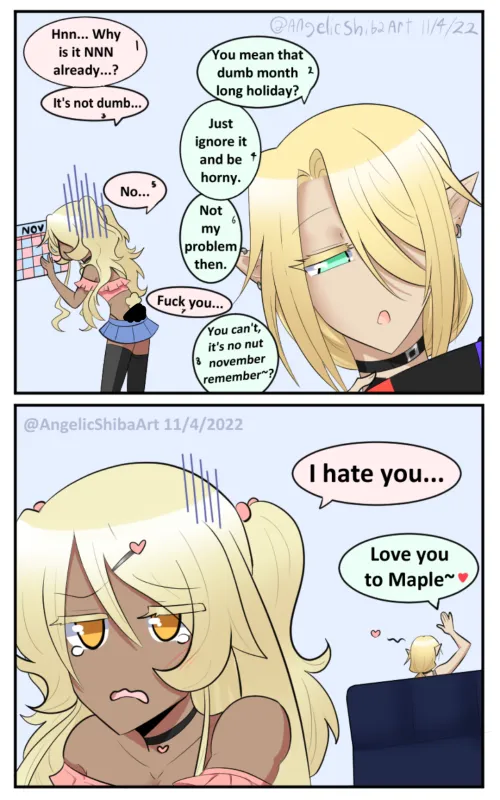 Thumbnail NNN Maple Comic & Tiredness Exploration by Angelicshiba