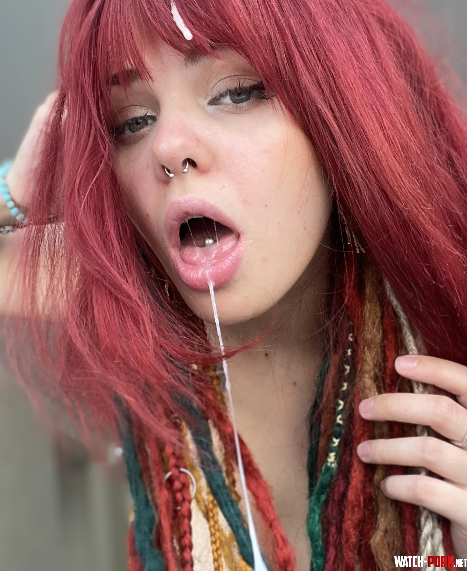 My tongue is ready to open with your sperm by SkinnyLovess