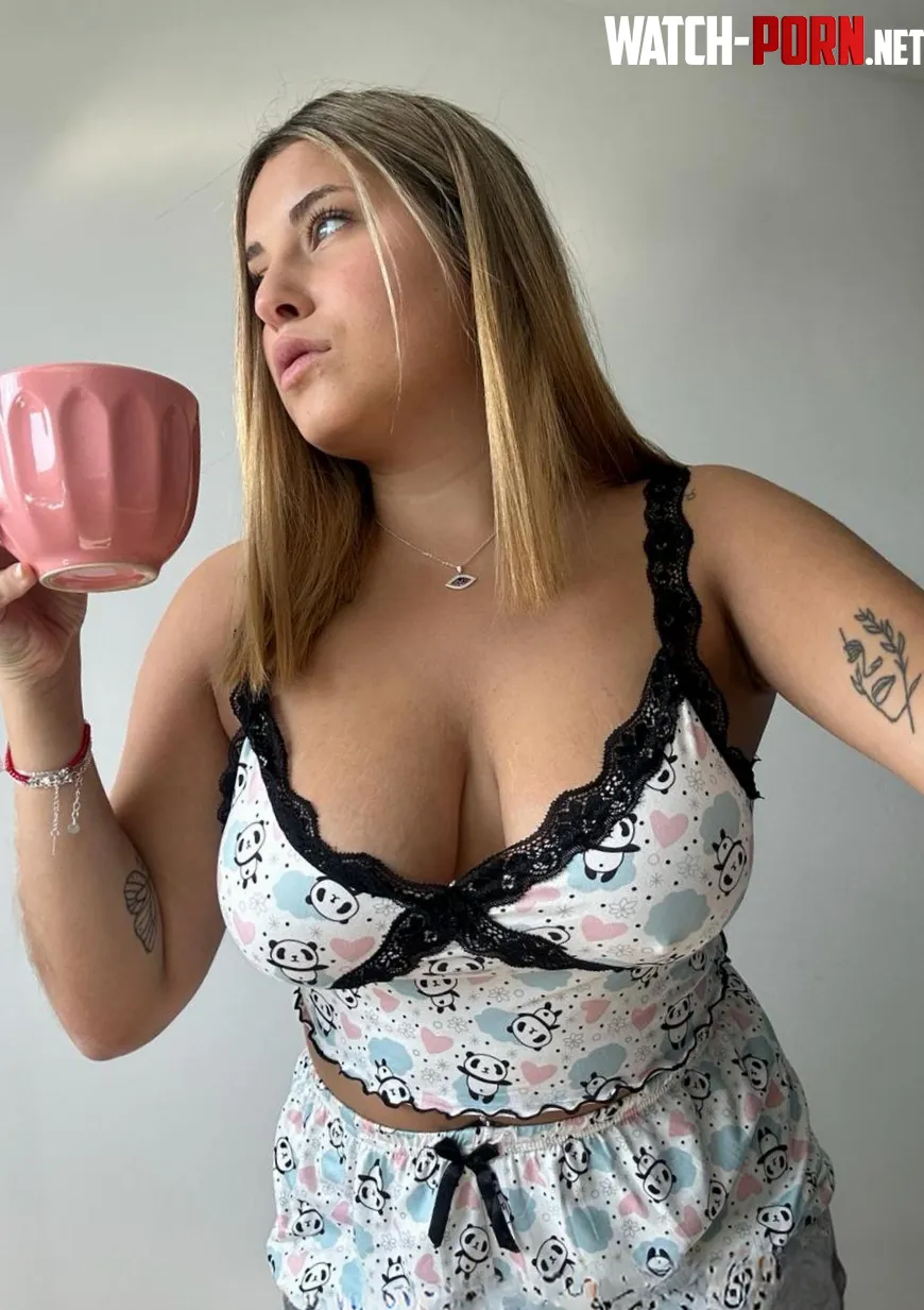 coffee and cleavage are perfect combination by EmilyEmbraceMe