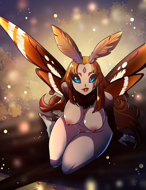 Thumbnail Be Her Light: Mothgirl OC by Feathermagus | MonsterGirl