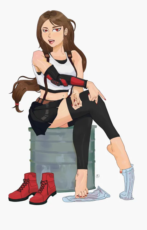 Thumbnail kokkai_rod's Art Journey Highlighting Tifa Lockhart on rule34feet