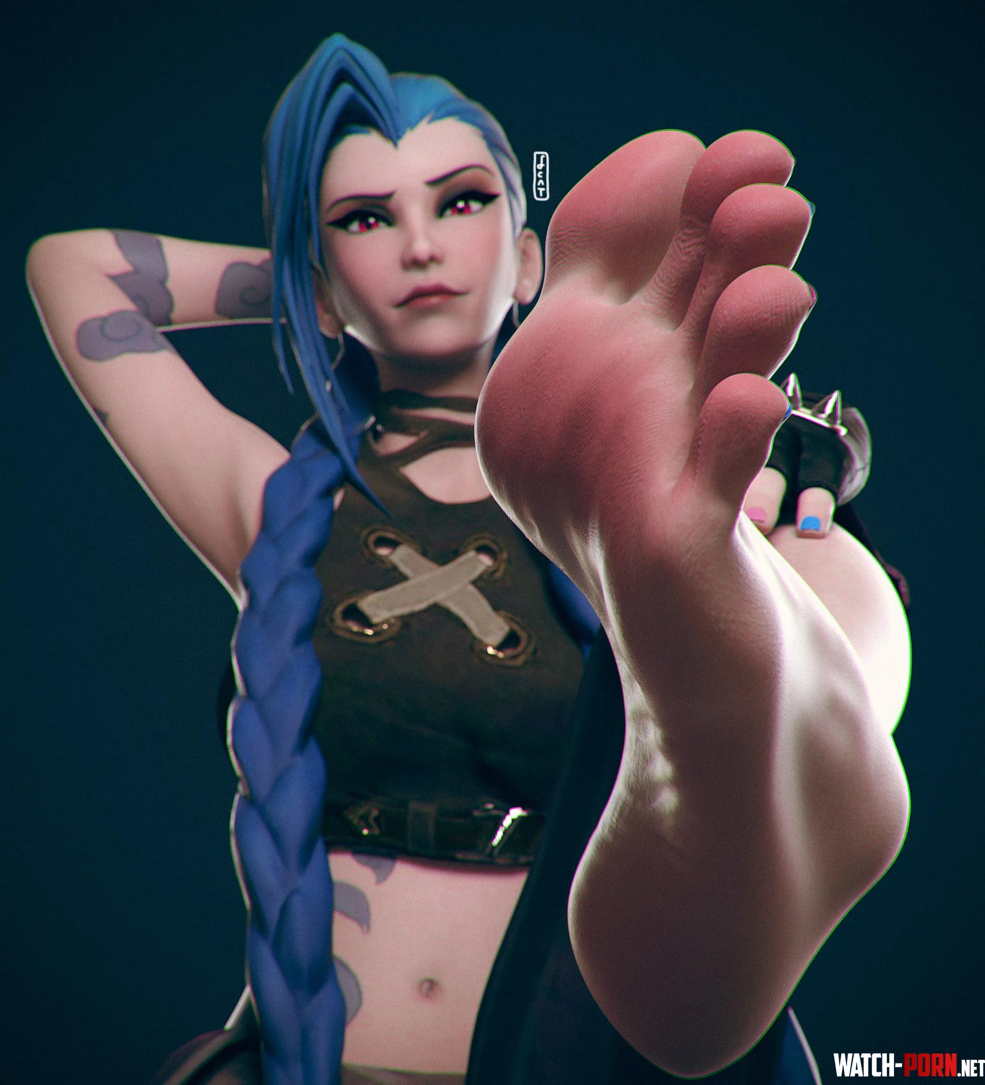Jinx League of Legends Artist FeatheryCat by ComaOfSouls