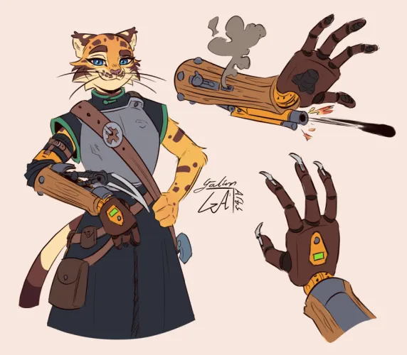 Thumbnail Explore Combat Features Art by Galinn-Arts | Furry Edition