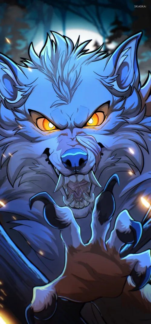 Thumbnail Night of the Full Moon Artistry: SkiaSkai's Furry Creation | DL2828
