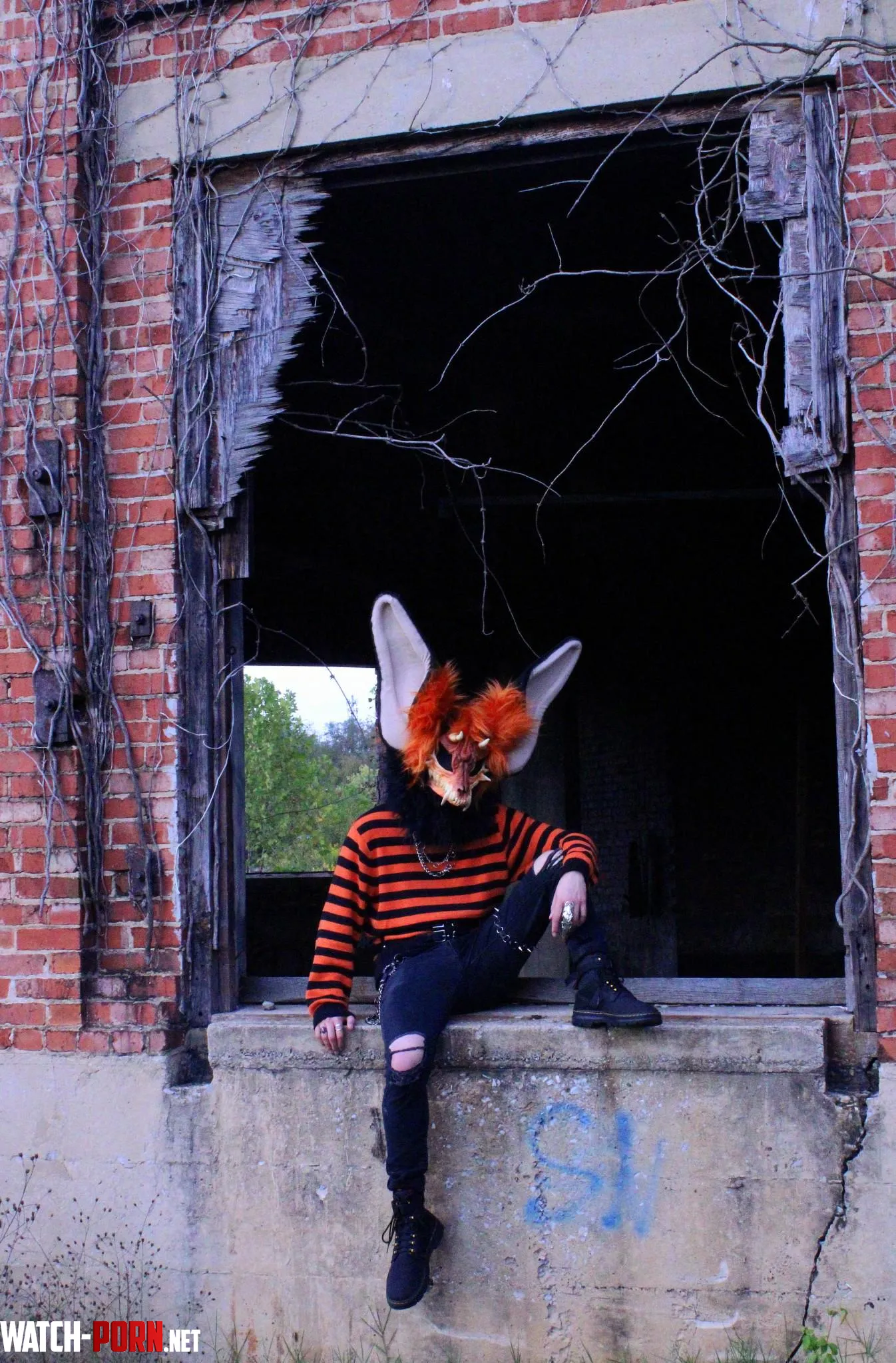 Just a furry exploring abandoned places he shouldnt be in by mangofr