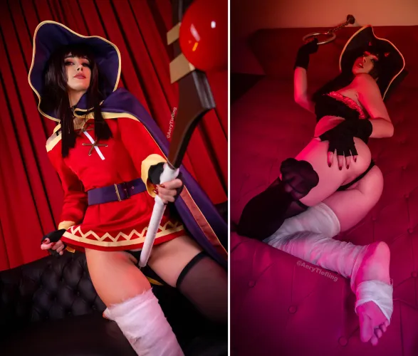 Thumbnail Megumin from Konosuba Cosplay by Aery Tiefling OC | AeryKorvair