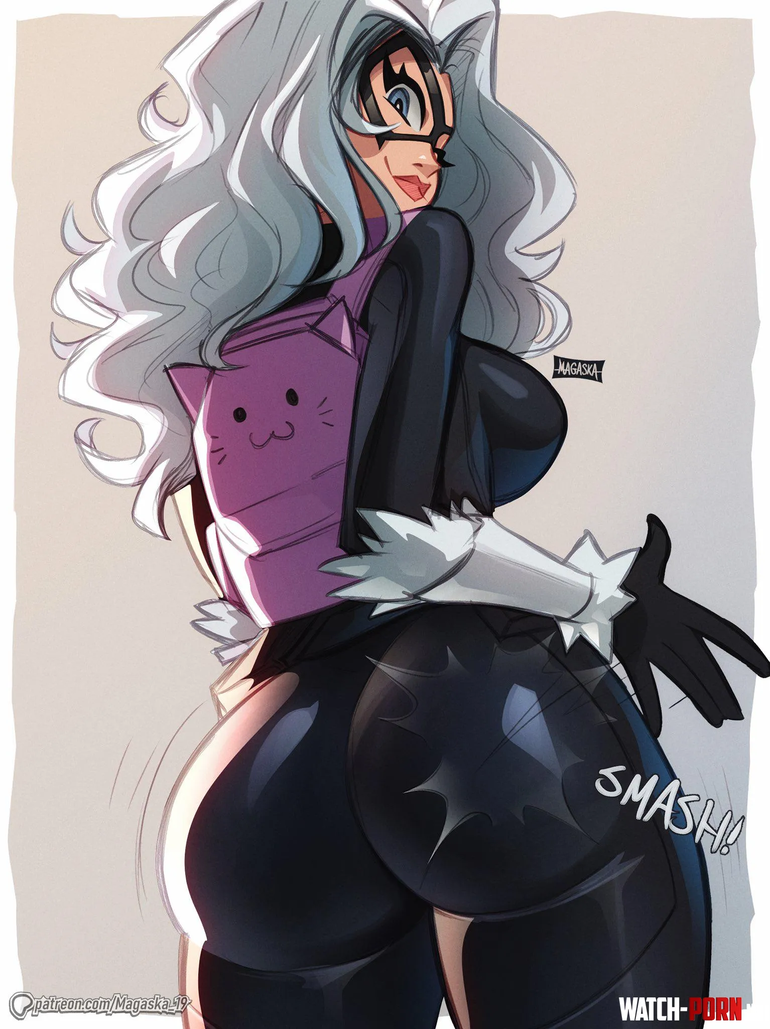 Black Cat Magaska19 Marvel by Bazaarthrone