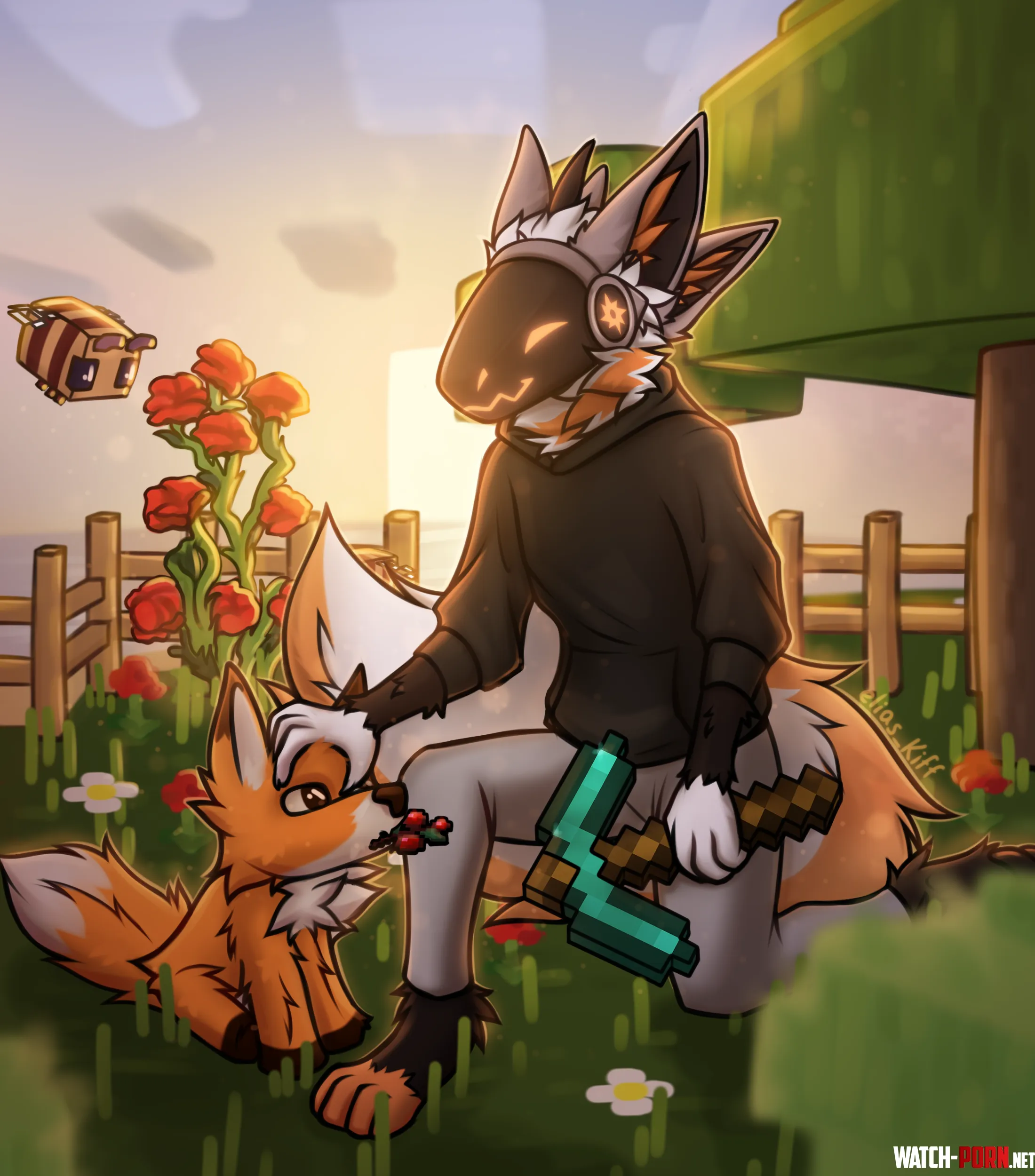 Dawn in Minecraft gift EliasKiff by Elias_Kiff