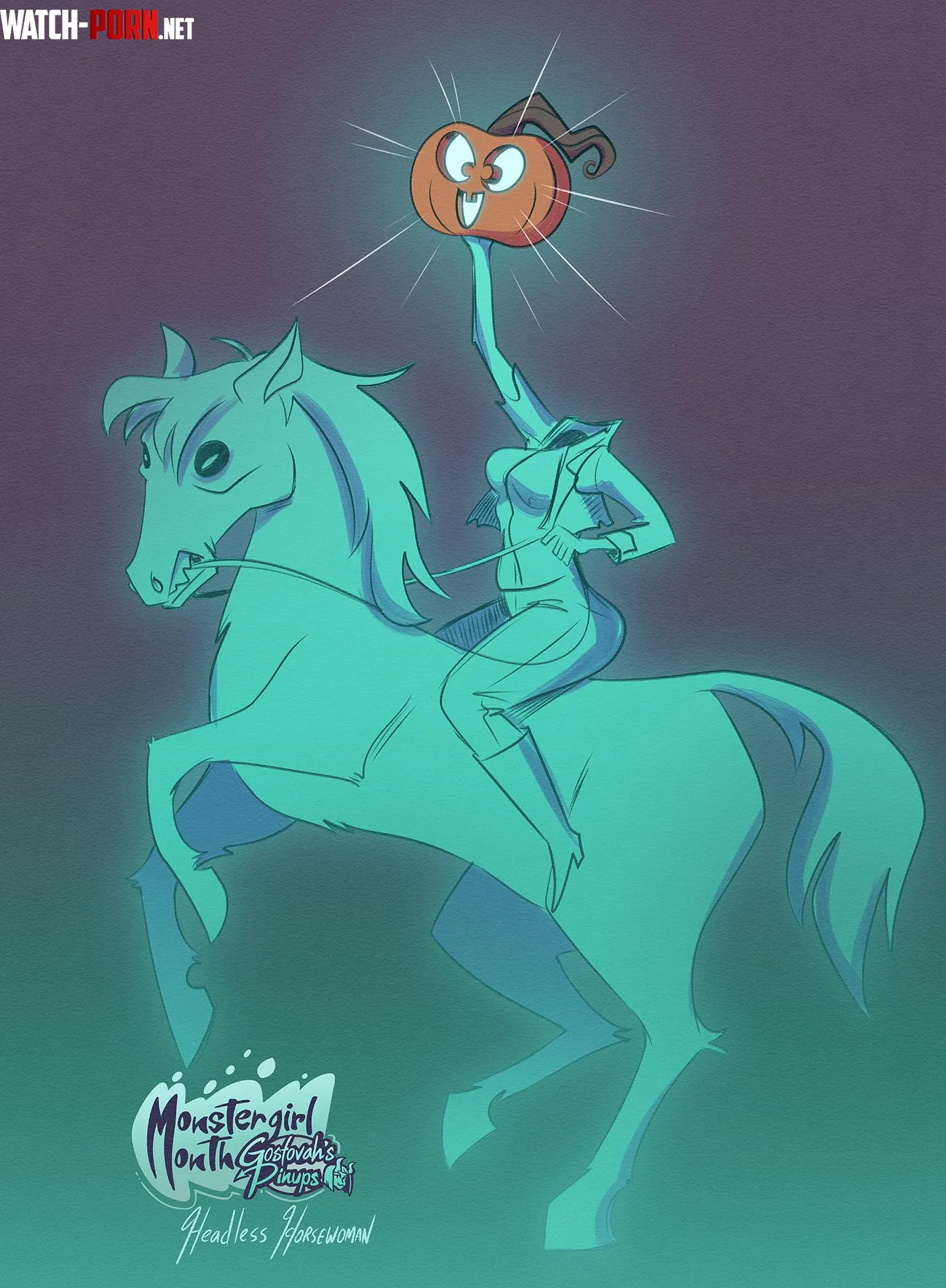 Monstergirl Month Day 10  Headless Horseman by gostovah