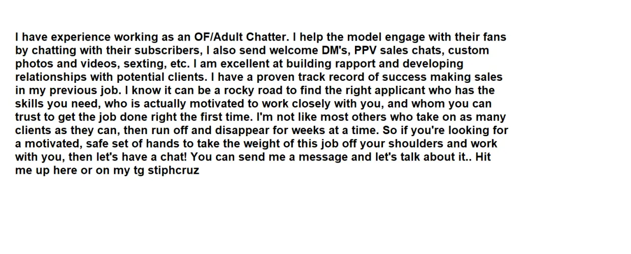 Thumbnail Apply for an OF Chatter Role: Insights from Careless_Anything514 on OnlyFans101