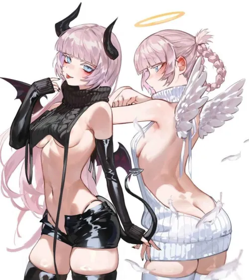 Thumbnail Angel or Devil by BriaraBountiful: Exploring Supernatural Beauty in MonsterGirls