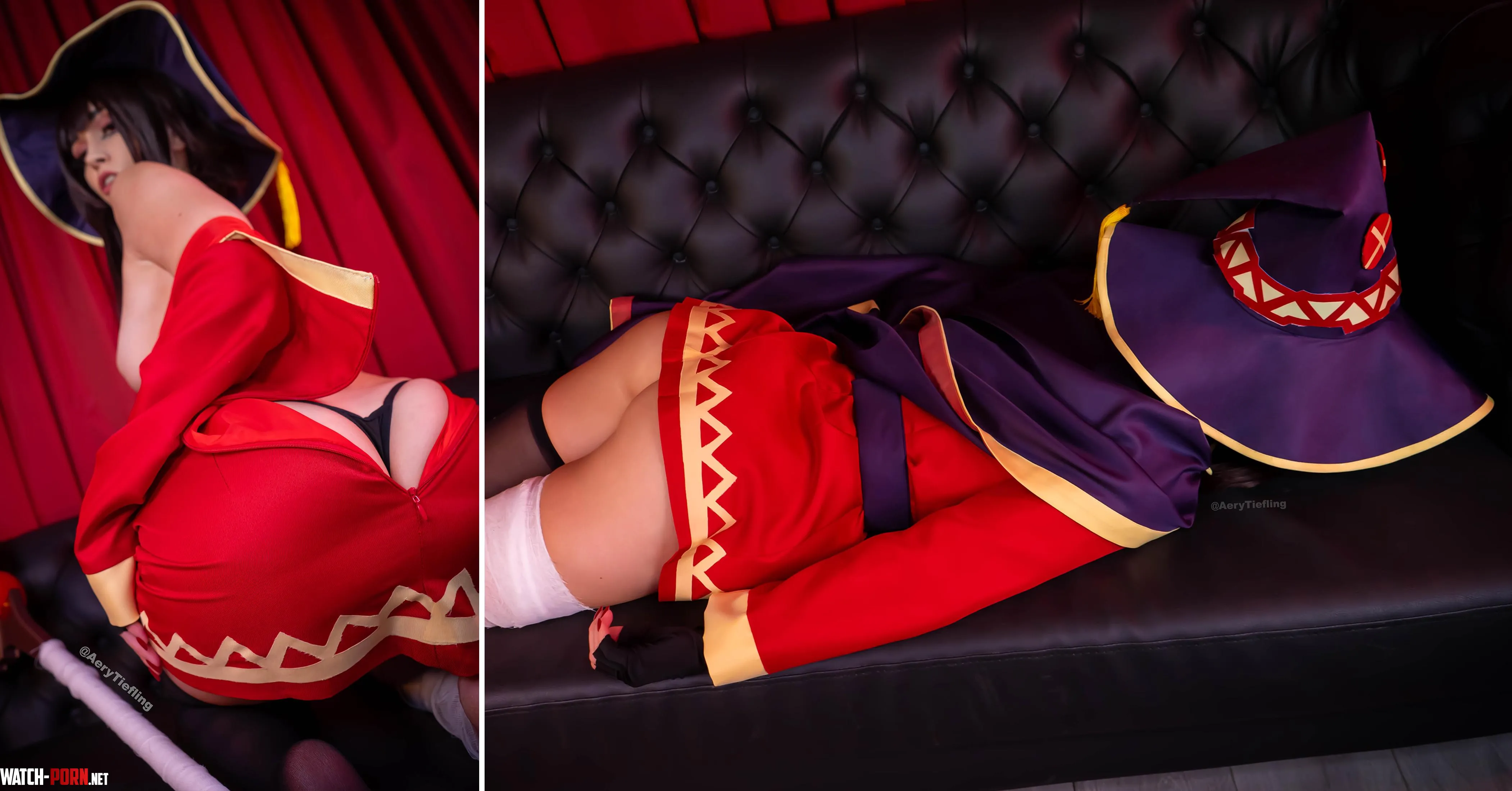 Megumin from Konosuba by Aery Tiefling OC by AeryKorvair