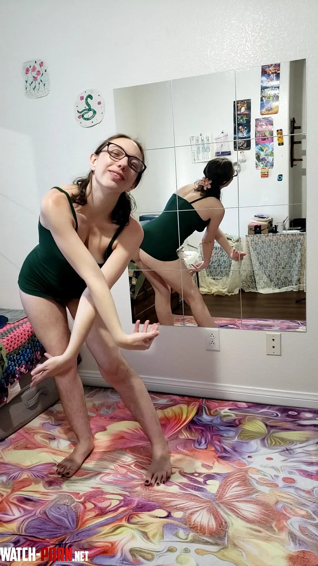 Posing as if I was meant to be a ballerina with my butt out by SketchyLady_OF