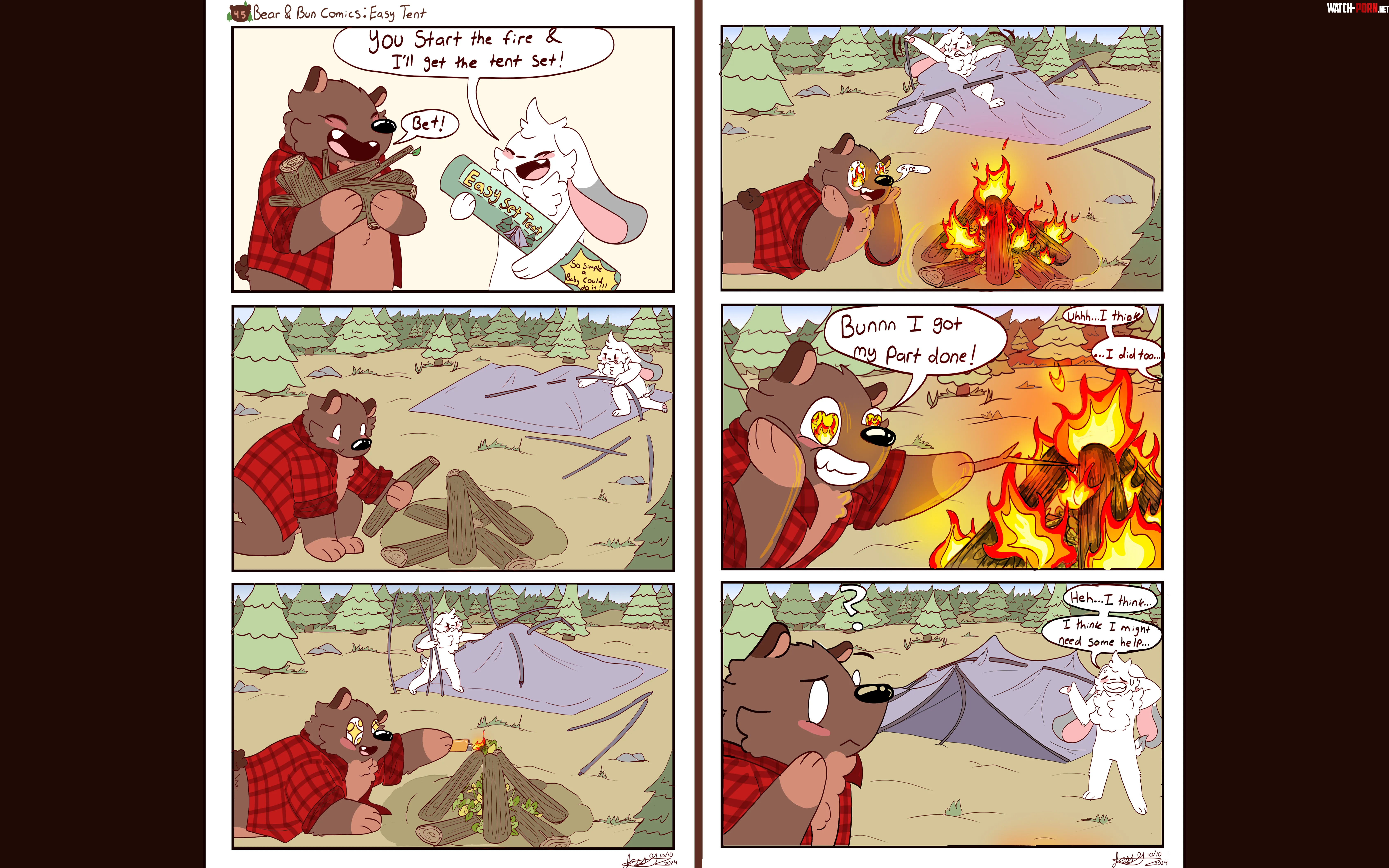 OCBear amp Bun Comics Easy Tent by JessTheChips