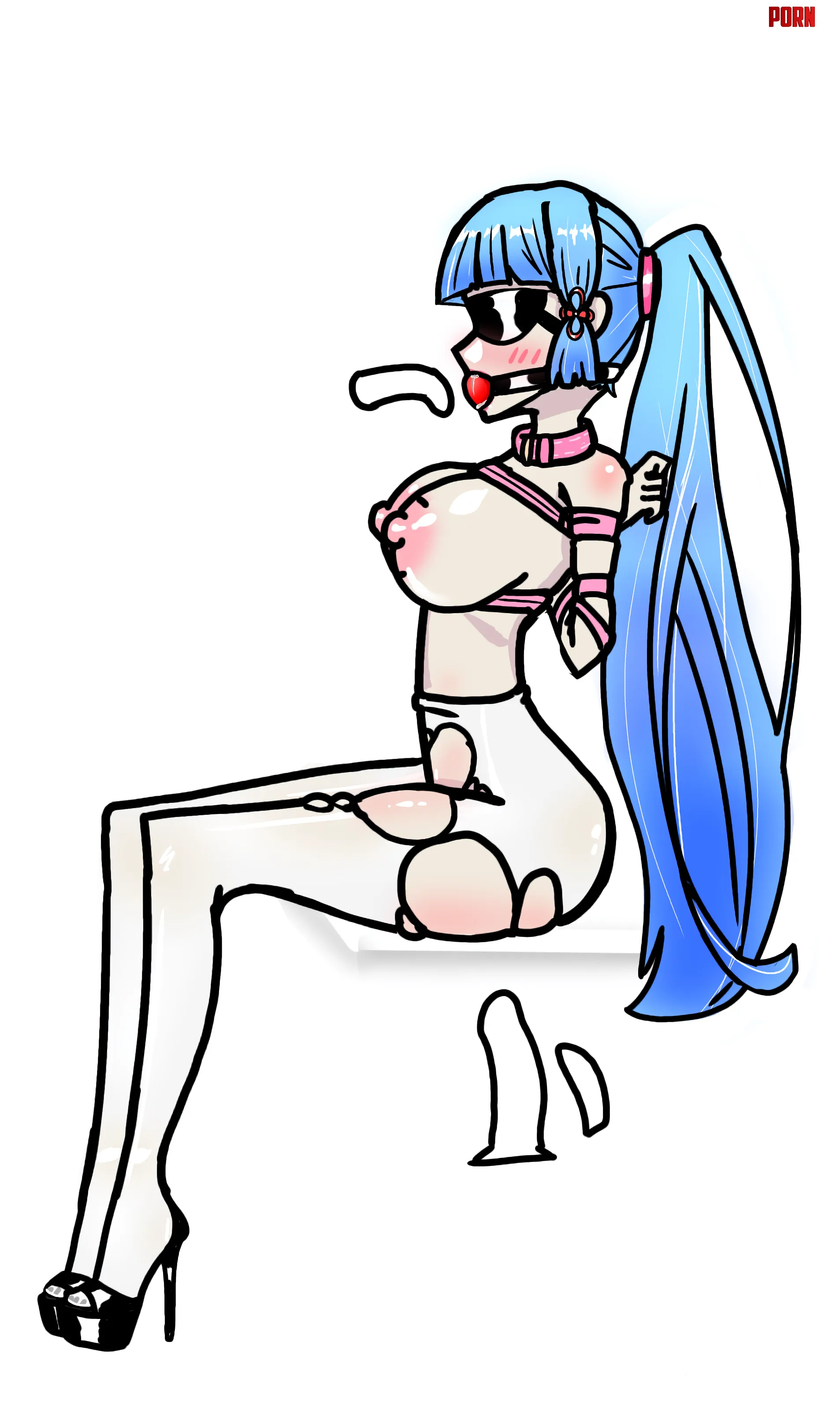 sitting there waiting to be picked Ayaka bondage  by Naruka0318