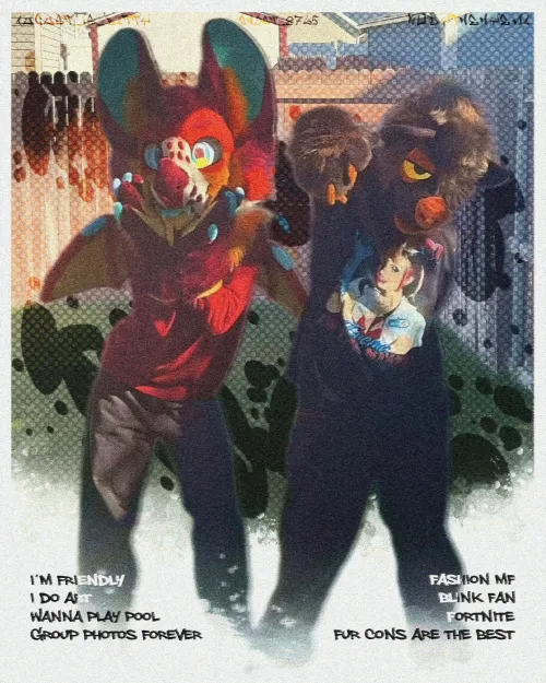 Thumbnail Check Out Furry Posters Fursuit by Augustisbatty & Kodythehyena on Instagram
