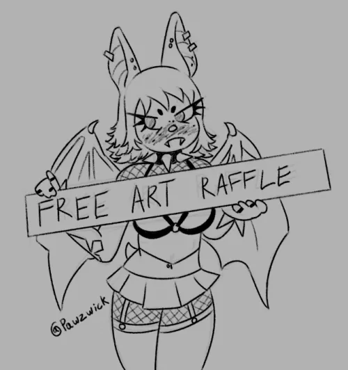 Thumbnail Join the Free Art Raffle by Pawzwick | Furry Delight