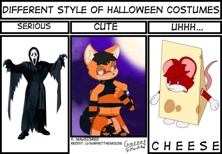 Thumbnail Unique Halloween Outfit for Furry Sona by GarnetTheMouse