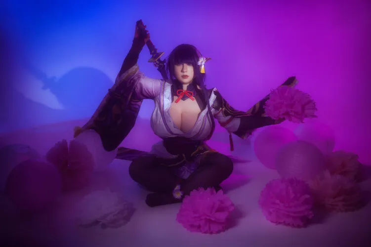 Thumbnail Dahlia Cosplay as Raiden | CosplayLewd Category