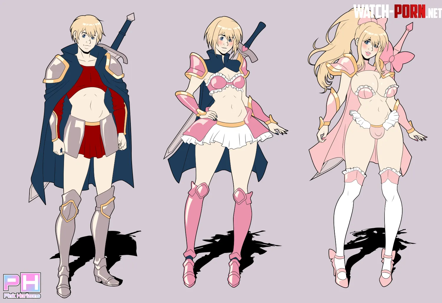 New armor  new look art by PinkHorizonsn by courier5995