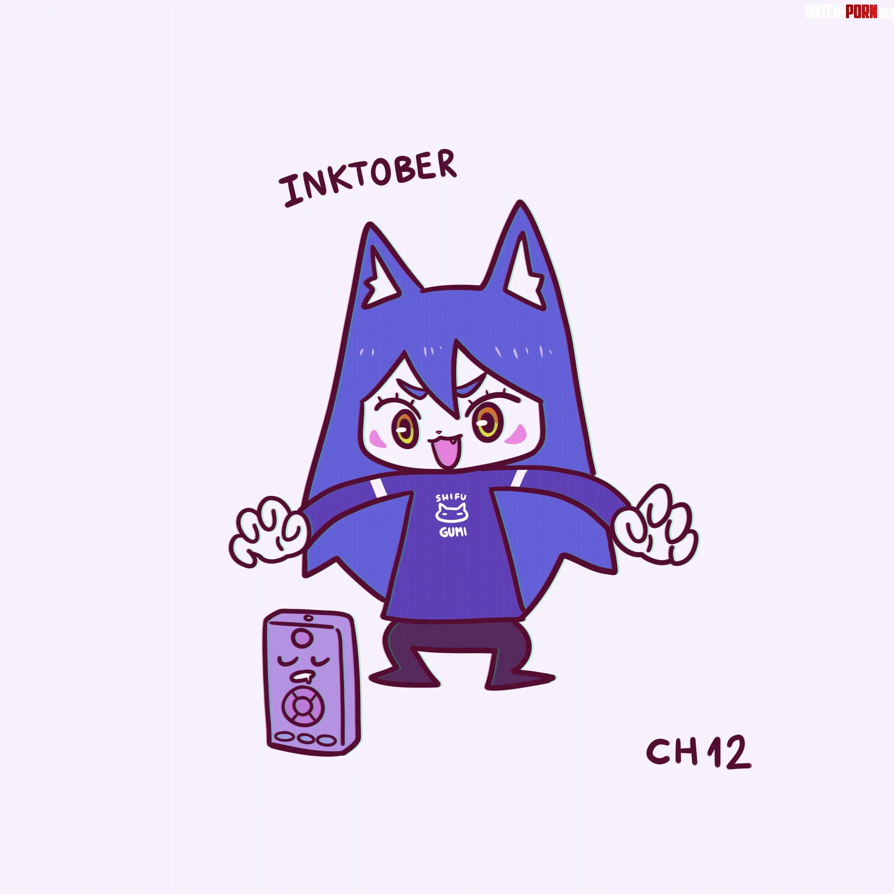 Inktober 12  remote art by me shifugumi by shifugumi