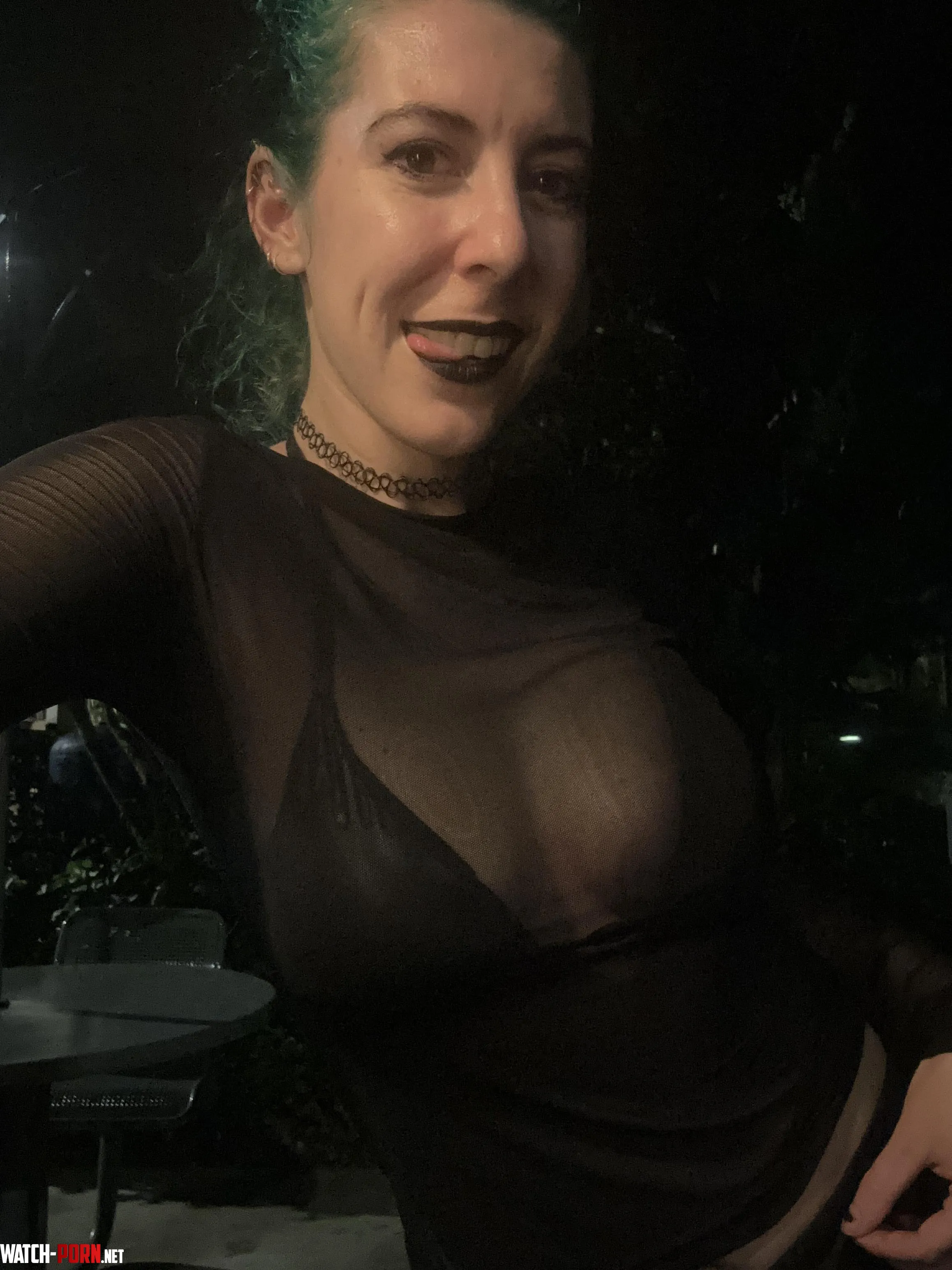 Goth in mesh by sirenskiss3