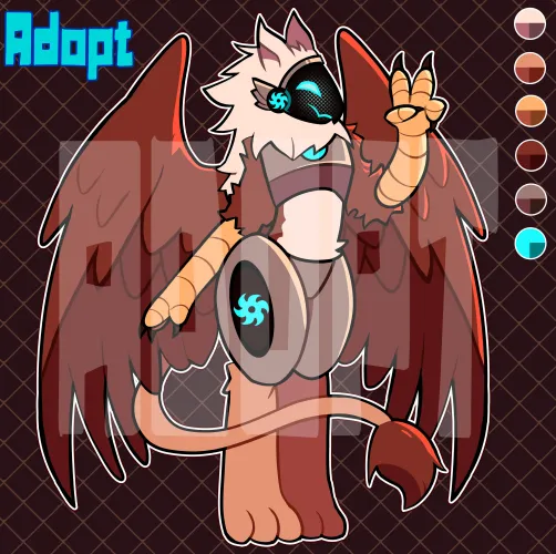Thumbnail Enchanting Griffin Protogen Art | Gabzy_Drawzy