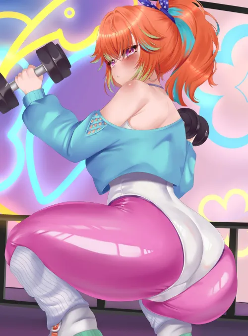 Thumbnail Hololive Sensation: Takanashi Kiara's Workout Fever by CorrupterSea