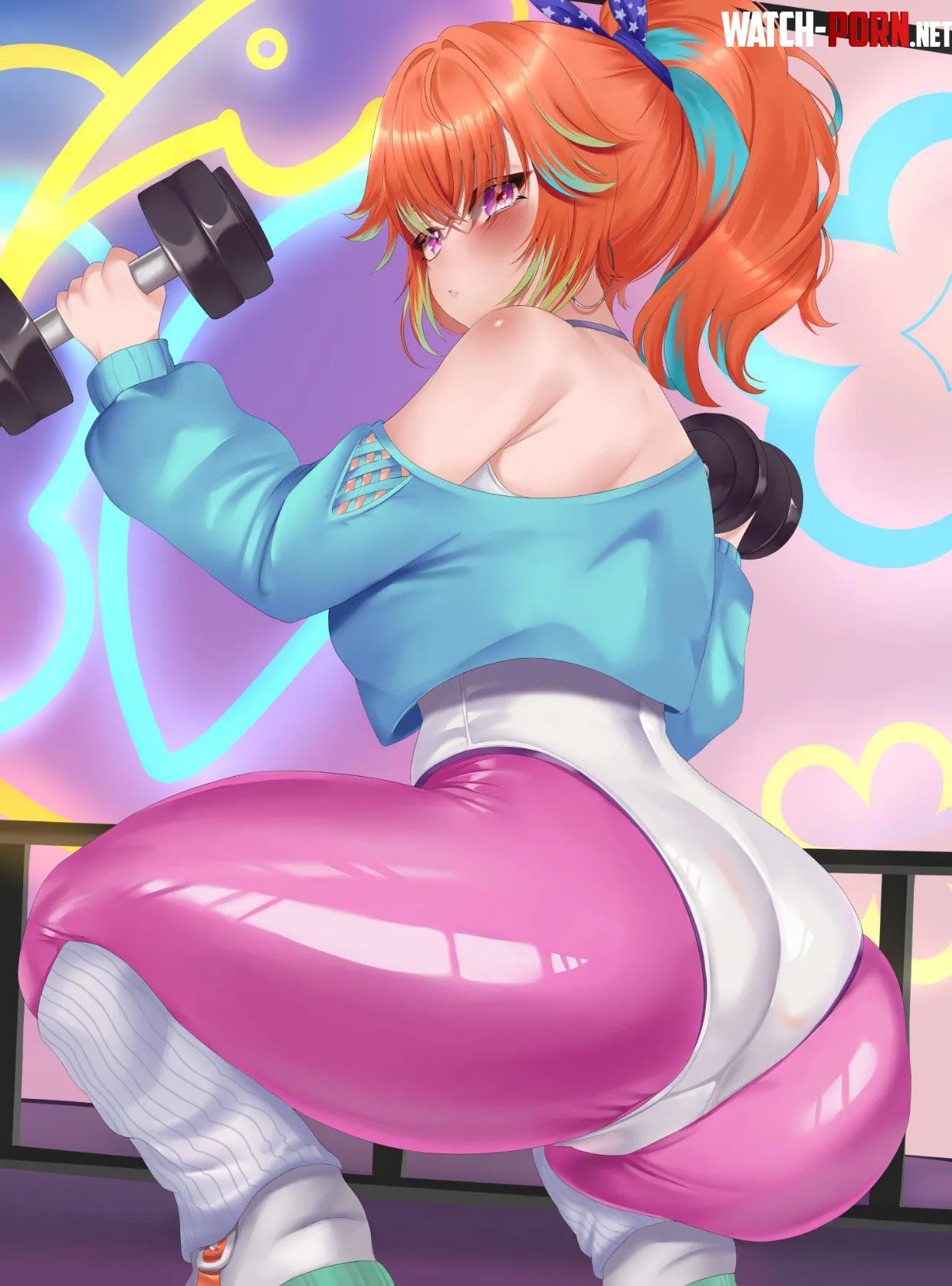 takanashi kiara Workout Fever oioi ainomo  Hololive by CorrupterSea