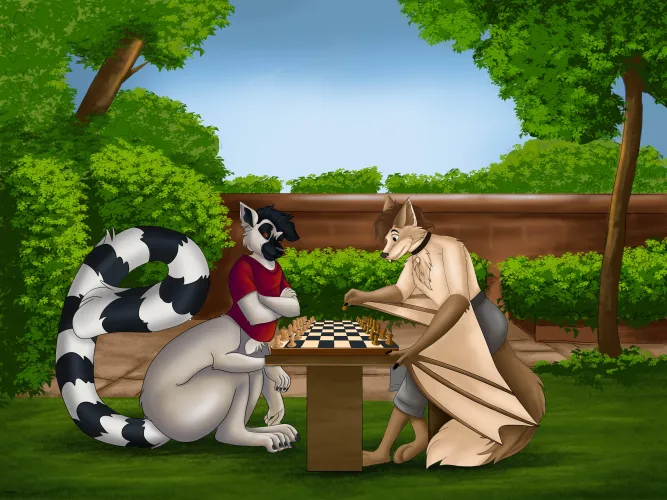 Thumbnail Battle Unleashed: artofjinx99's Artistic Furry Masterpiece
