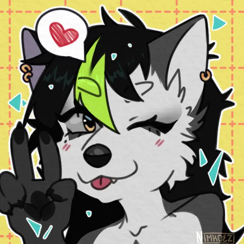 Thumbnail Personal Icons Drawing: Furry Creativity by Cherzii