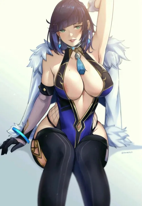 Thumbnail Enigmatic Beauty: Yelan's Mesmerizing Aura | Common_Track_296 | rule34