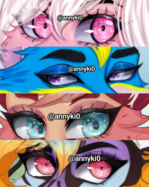 Thumbnail Unique Furry Eyes Commissions by Annyki0 | Furry Connections